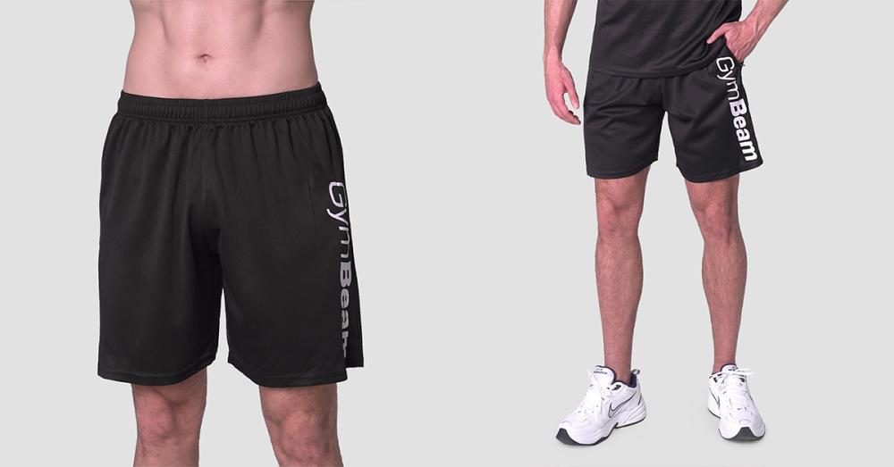 Mesh Essence Black Shorts - GimBeam