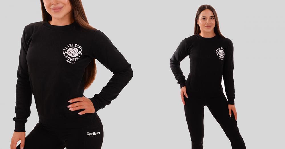 Women's The Best Version Sweatshirt Black - GymBeam
