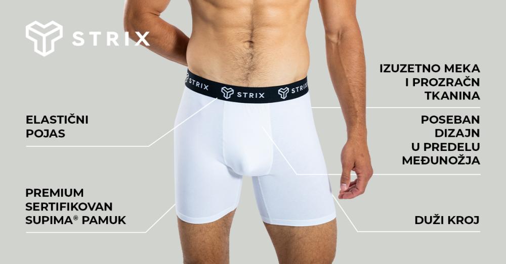 Muške Essential 2 Pack bokserice crne - STRIKS