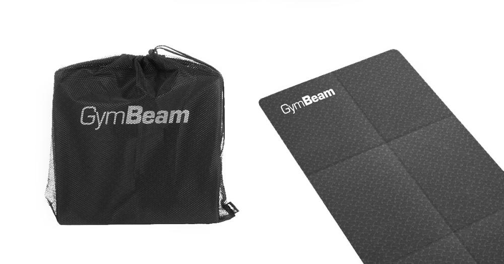 Sklopiva joga prostirka Crna - GymBeam