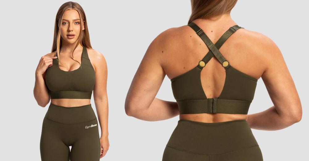 Limitless Espresso Sports Bra - GymBeam