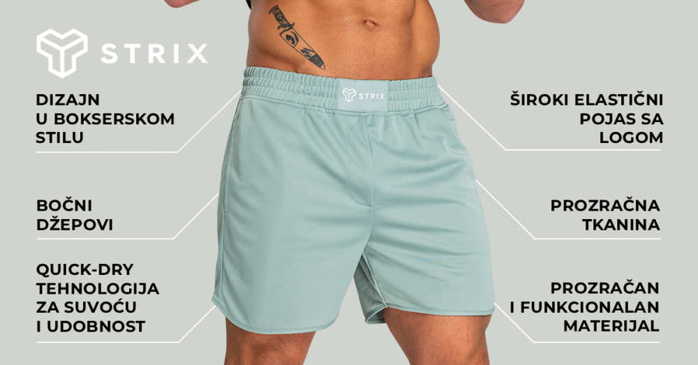 Muški šorc Nebula Stone Blue - STRIKS