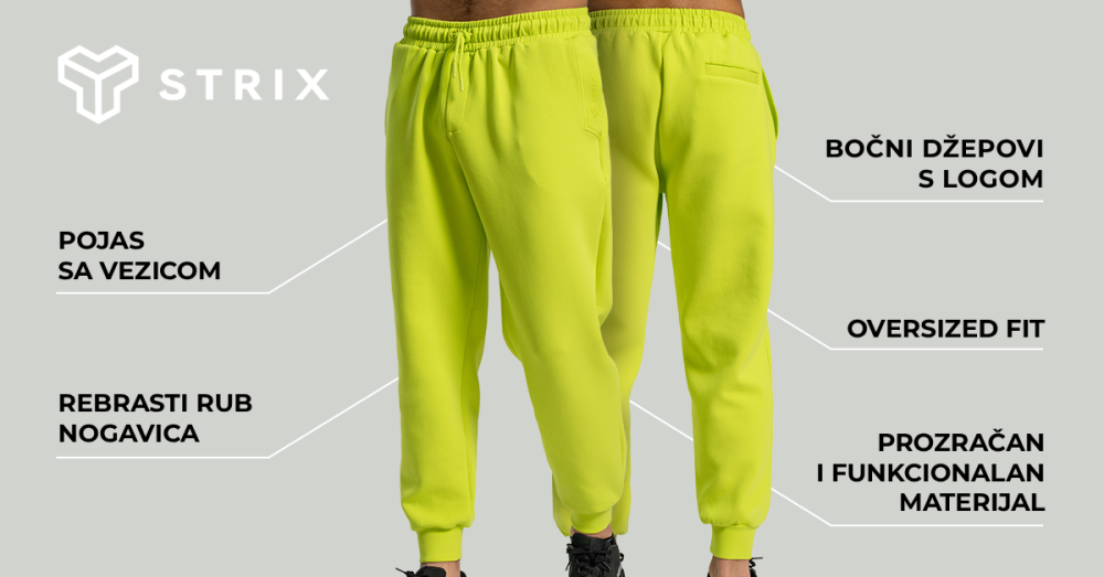 Relaxed Joggers Chartreuse - STRIX