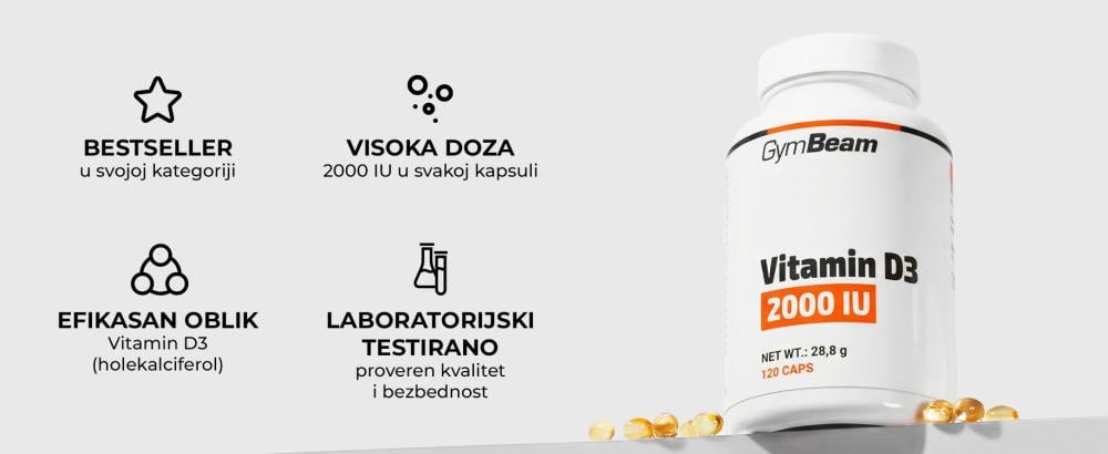 Vitamin D3 2000 IU - GymBeam