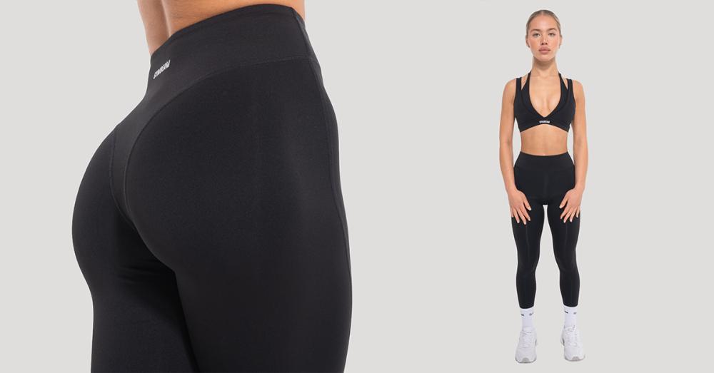 Ženske tajice Flow Black - GymBeam