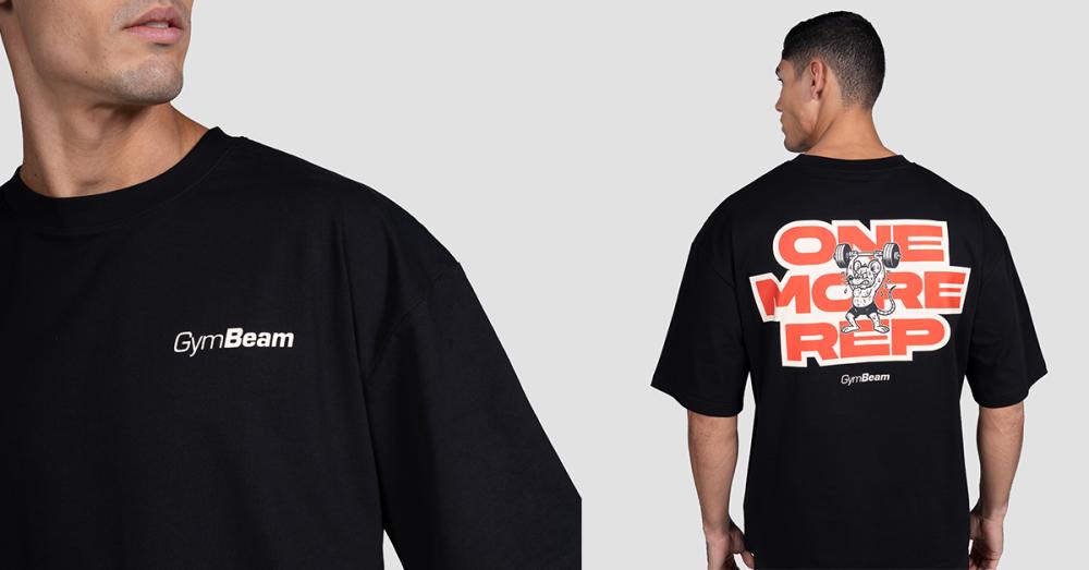 Tričko GymRat Black - GymBeam