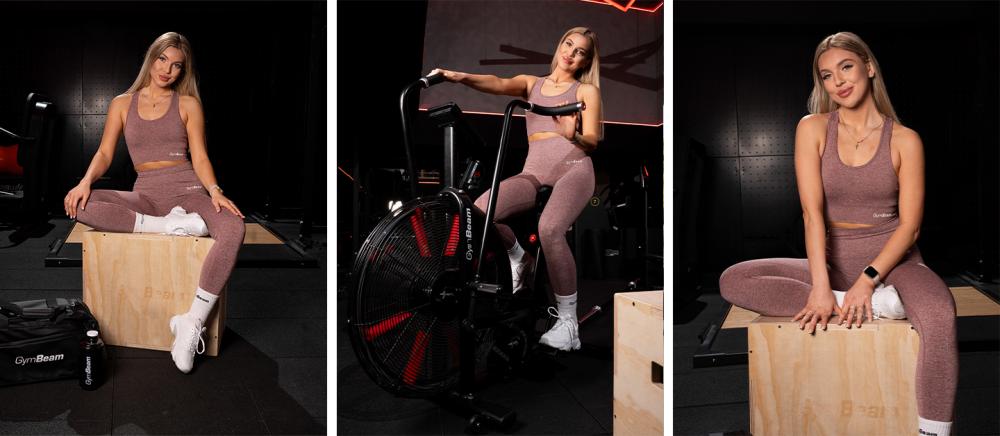 Sportovní podprsenka FLO Mauve - GymBeam