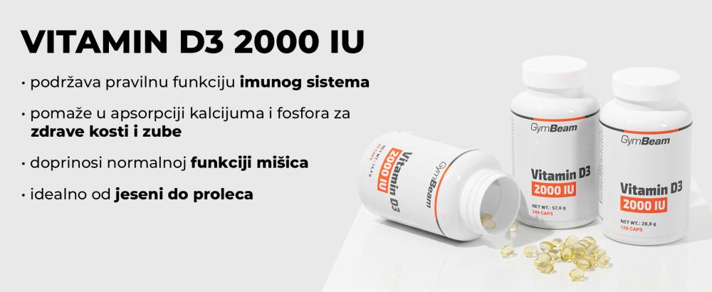 Vitamin D3 2000 IU - GymBeam