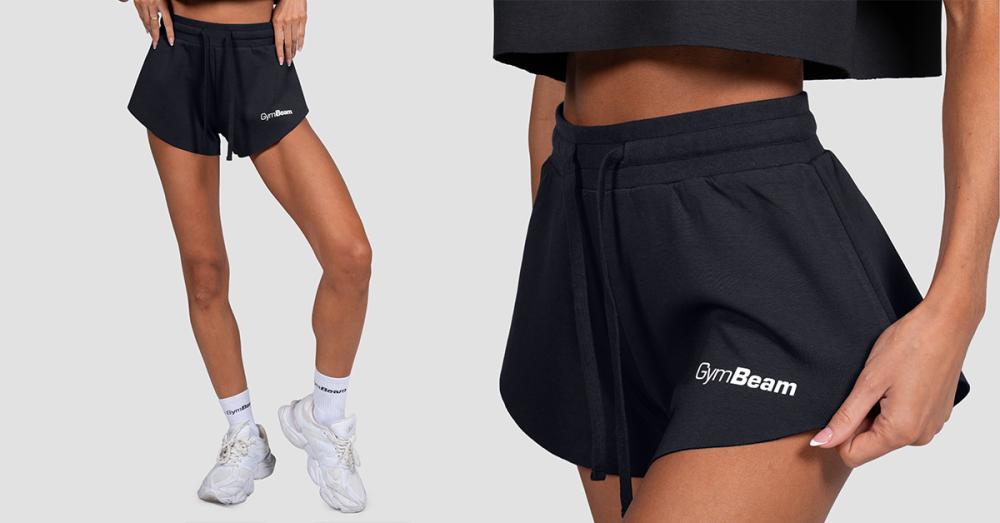 Women's Relay Shorts Black - GymBeam