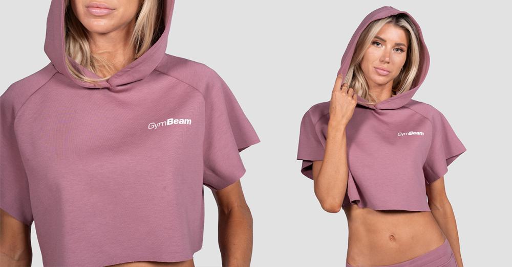 Ženska skraćena Relay dukserica sa kapuljačom Haze - GymBeam