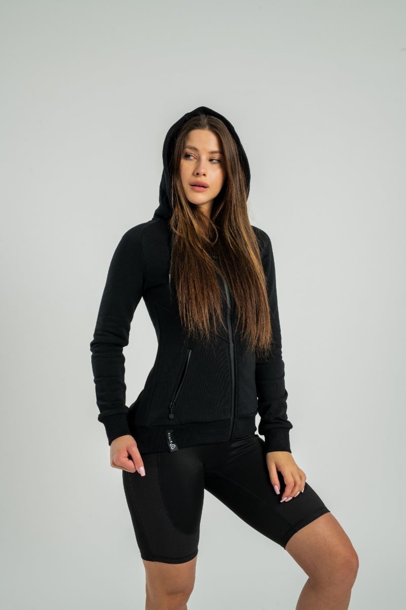 Ženska dukserica Zip Up Nova Black - STRIX