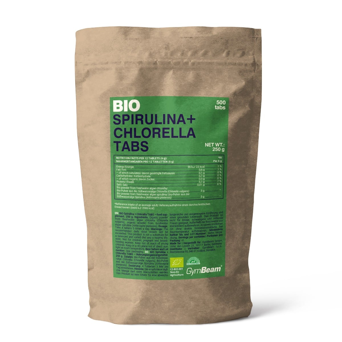 BIO Spirulina + Hlorela TABS - GymBeam