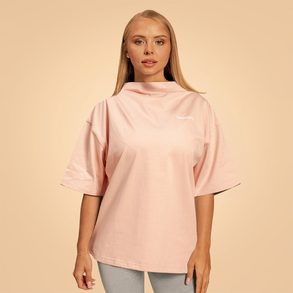 Ženska oversized majica Bliss Pink - BeastPink