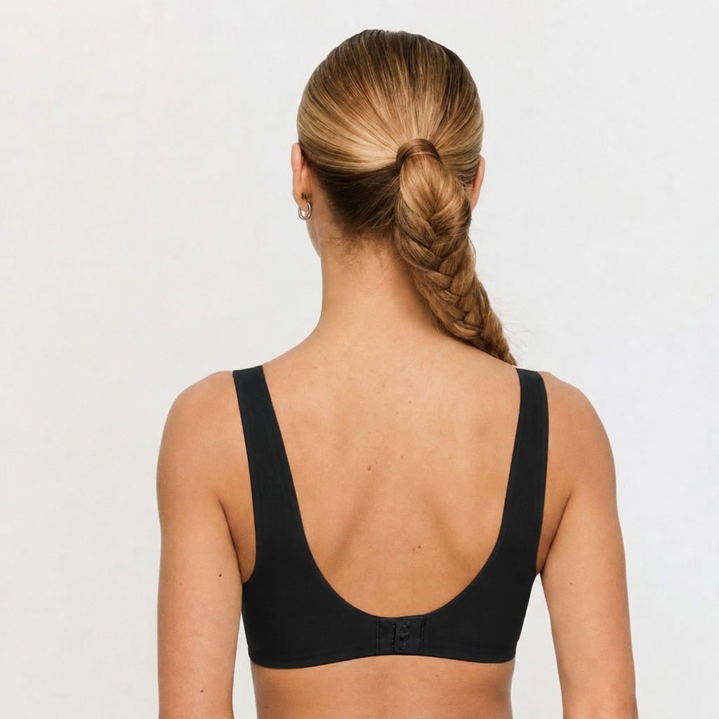Comfy Seamless Bra Black - GymBeam