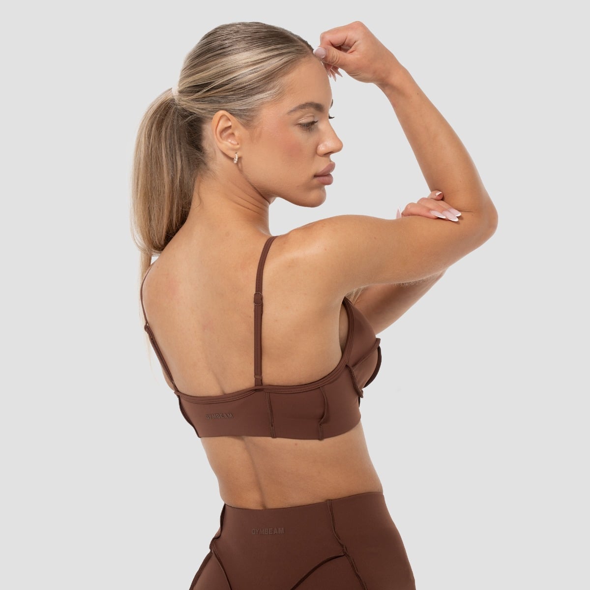 Cosmo Sports Bra Brown - GymBeam