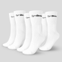 Čarape ¾ Socks 3Pack White - GymBeam L