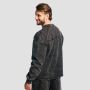Muški duks Aura Washed Black - GymBeam XXL