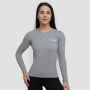 Ženska majica dugih rukava Basic Grey - GymBeam XXL
