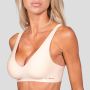 Comfy Seamless Bra Beige - GymBeam XXL