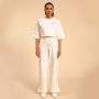 Ženska majica Cropped Serenity Ivory - BeastPink M