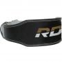 Fitnes pojas 6“ Leather Black/Gold - RDX Sports XXL