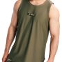 Majica bez rukava Combat Olive Grey - GymBeam XXL