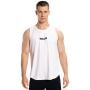 Majica bez rukava Combat White - GymBeam XXL