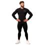 Kompresivna majica dugih rukava Mid black - GymBeam XL
