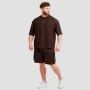 Muška oversized majica Unstoppable Brown - GymBeam XL