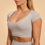 Ženska majica Cropped Sense Grey - BeastPink M