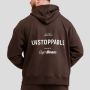 Muški duks Unstoppable Brown - GymBeam XXL