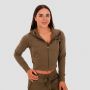 Ženski duks TRN Zip-Up Olive - GymBeam L