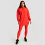 Ženska dukserica Limitless Longline Hot Red - GymBeam XXL