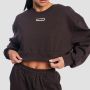 Ženski duks Aura Cropped Tee Brown - GymBeam M