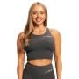 Ženski sportski top BEAT Charcoal - GymBeam XXL