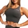 Ženski sportski top BEAT Charcoal - GymBeam XXL
