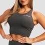 Ženski sportski top BEAT Charcoal - GymBeam XXL