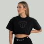Ženska majica CropTop Washed Black  - STRIX M
