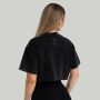 Ženska majica CropTop Washed Black  - STRIX M