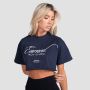 Women‘s Earned Cropped T-shirt Midnight - GymBeam M
