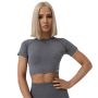 Ženski crop top FLO Grey - GymBeam XL