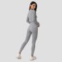 Ženski crop top Ribbed FLO Grey - GymBeam S