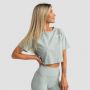 Ženski Crop Top Limitless Eucalypt - GymBeam S