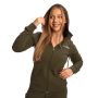 Ženski duks Limitless Zip Up Espresso - GymBeam XL