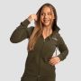 Ženski duks Limitless Zip Up Espresso - GymBeam XL