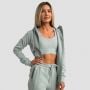 Ženska dukserica Limitless Zip Up Eucalypt - GymBeam M