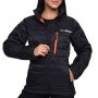 Ženska jakna Puffer Black/Orange - GymBeam S