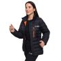 Ženska jakna Puffer Black/Orange - GymBeam S