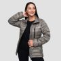 Ženska jakna Puffer Vetiver/Black - GymBeam XL