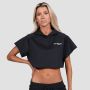 Ženski duks Relay Cropped Black - GymBeam XXL